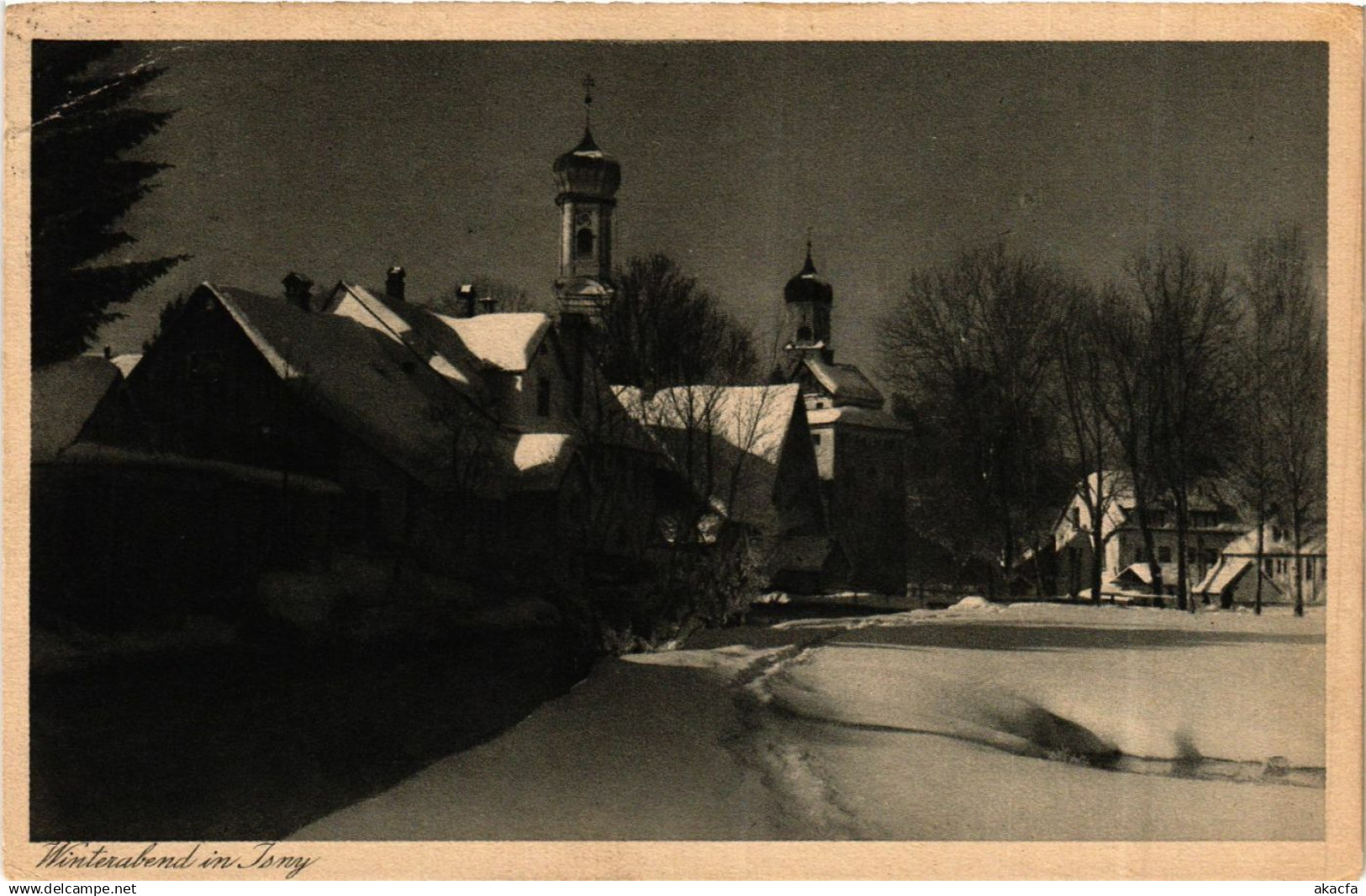 CPA Isny Winterabend GERMANY (938719)