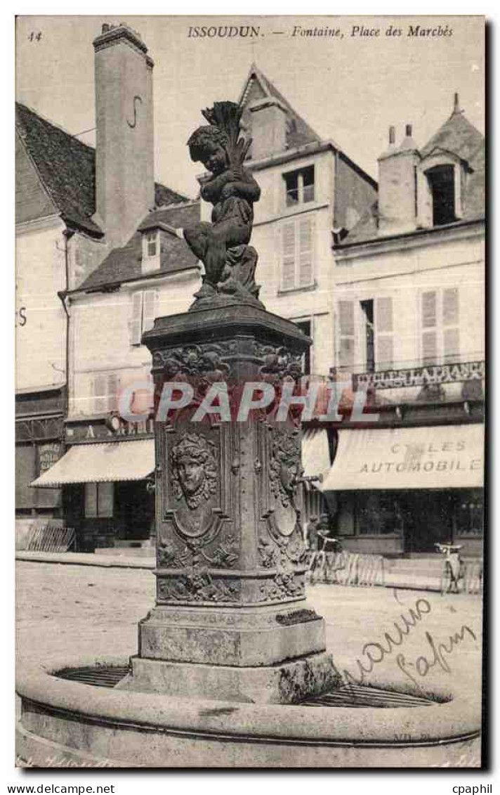 CPA Issoudun Fontaine Place des Marcbes