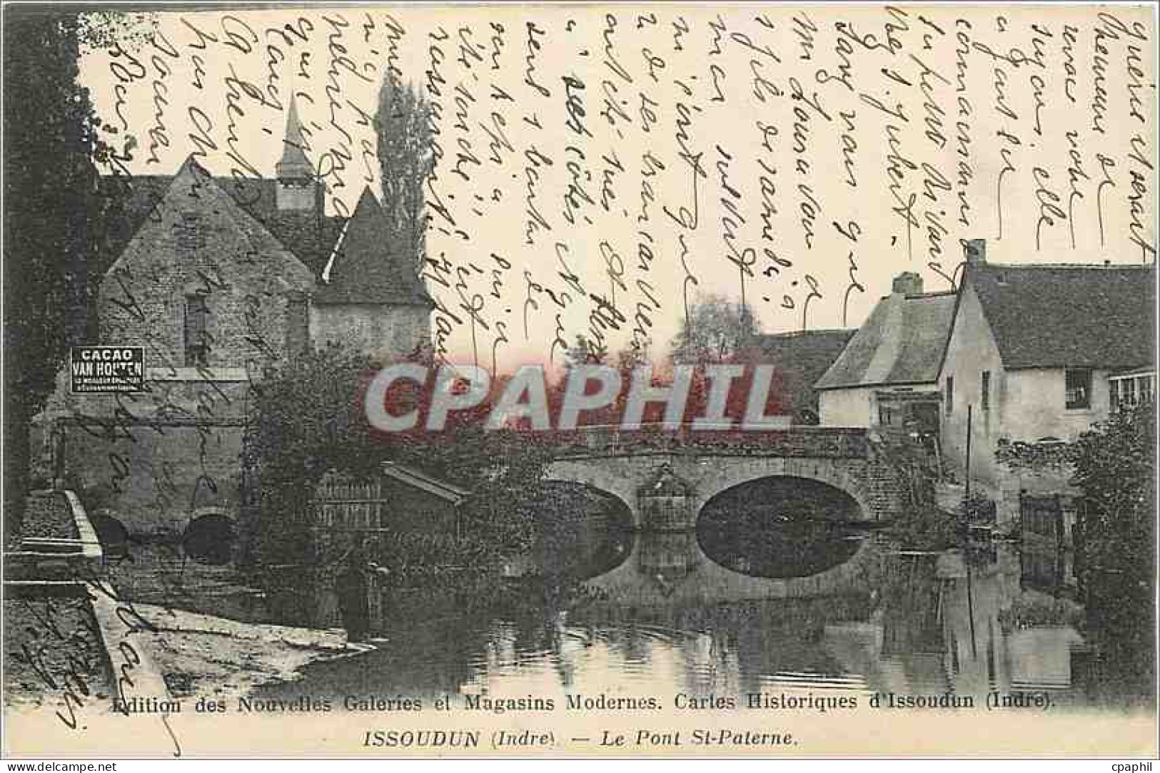 CPA Issoudun Indre Le Pont St Paterne