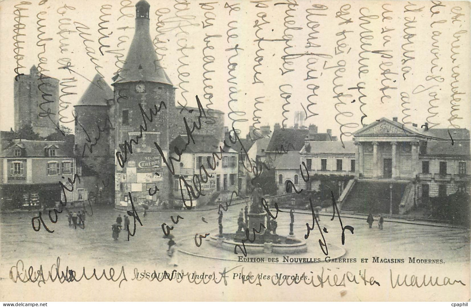 CPA Issoudun Indre Place des Marches