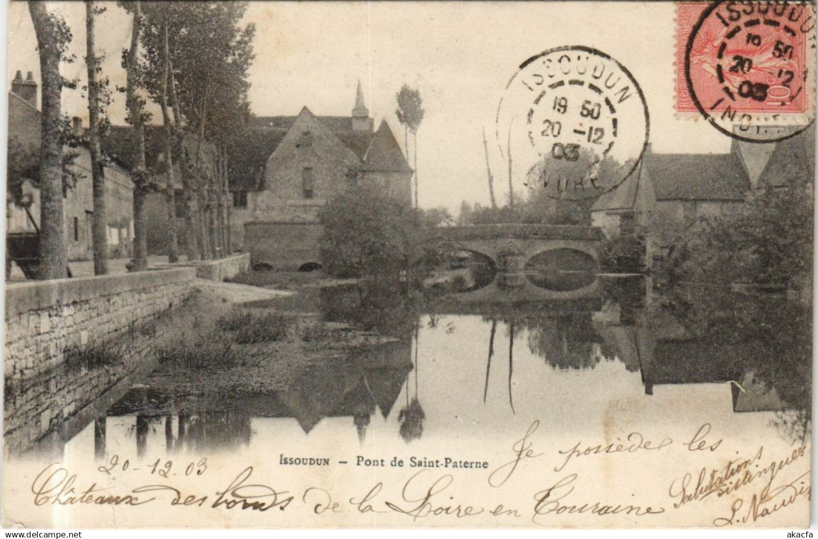 CPA Issoudun Pont de Saint-Paterne FRANCE (1170227)
