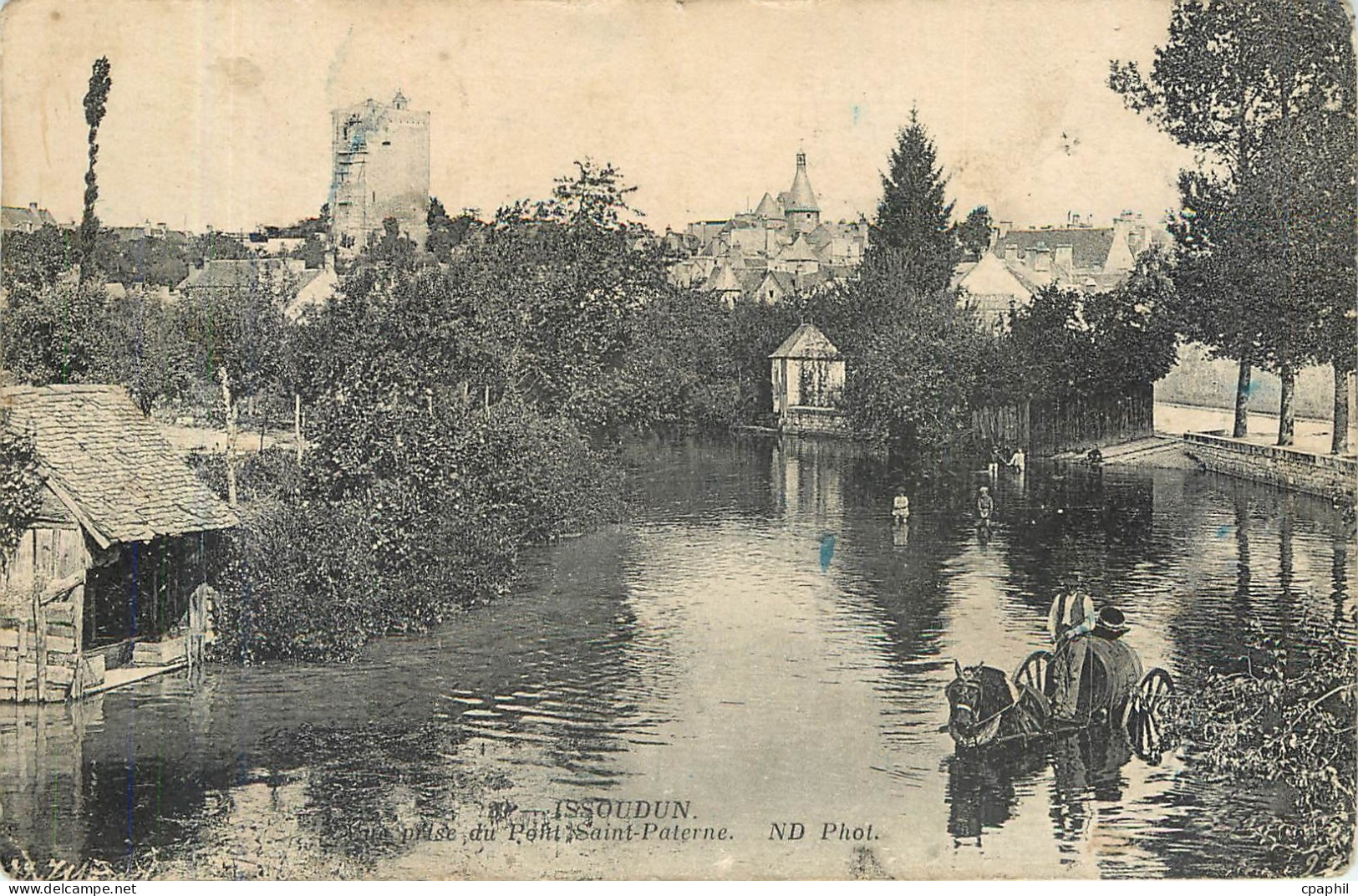 CPA Issoudun prise du Pont Saint Paterne