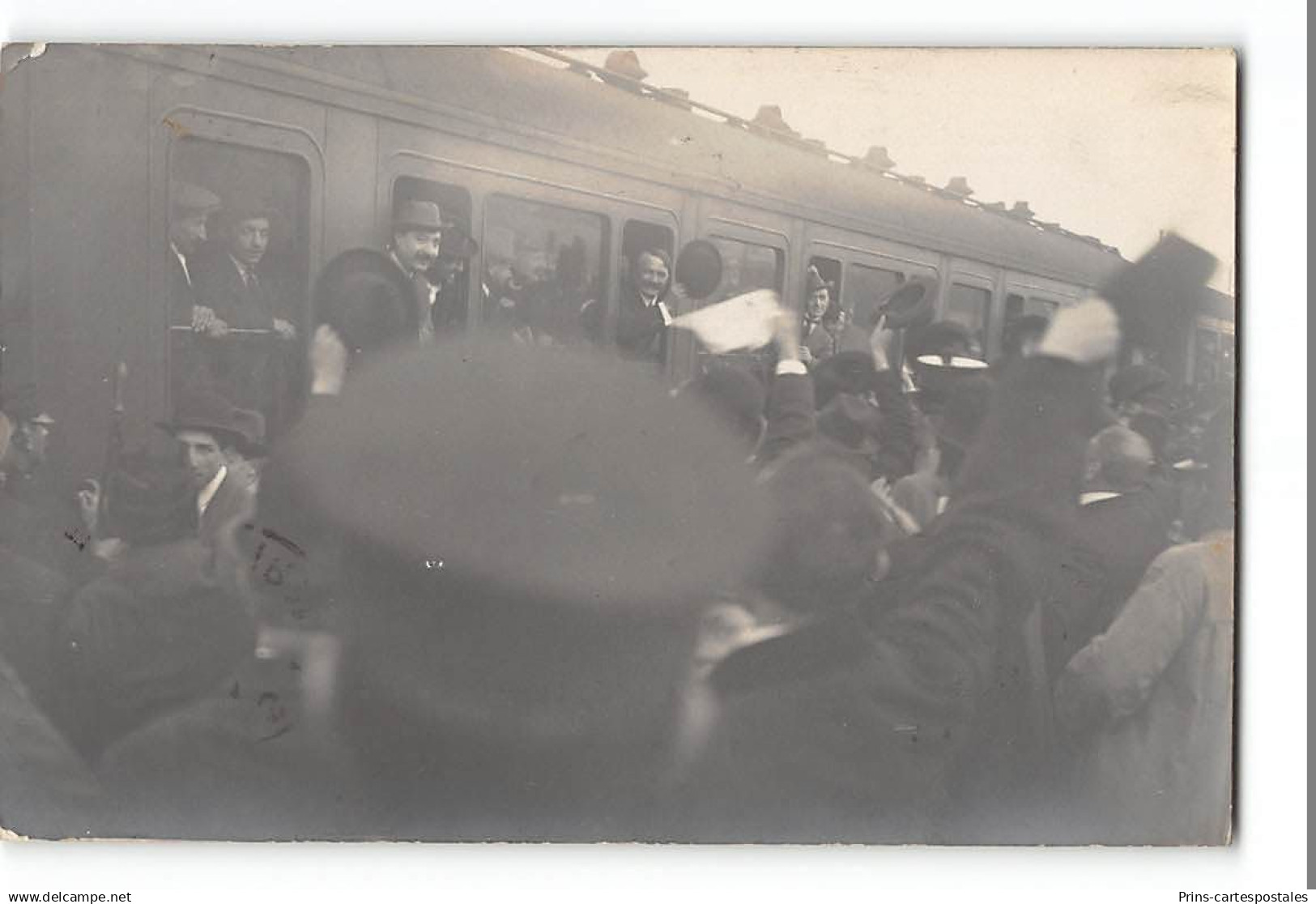 CPA Italie carte photo Rome le depart du train