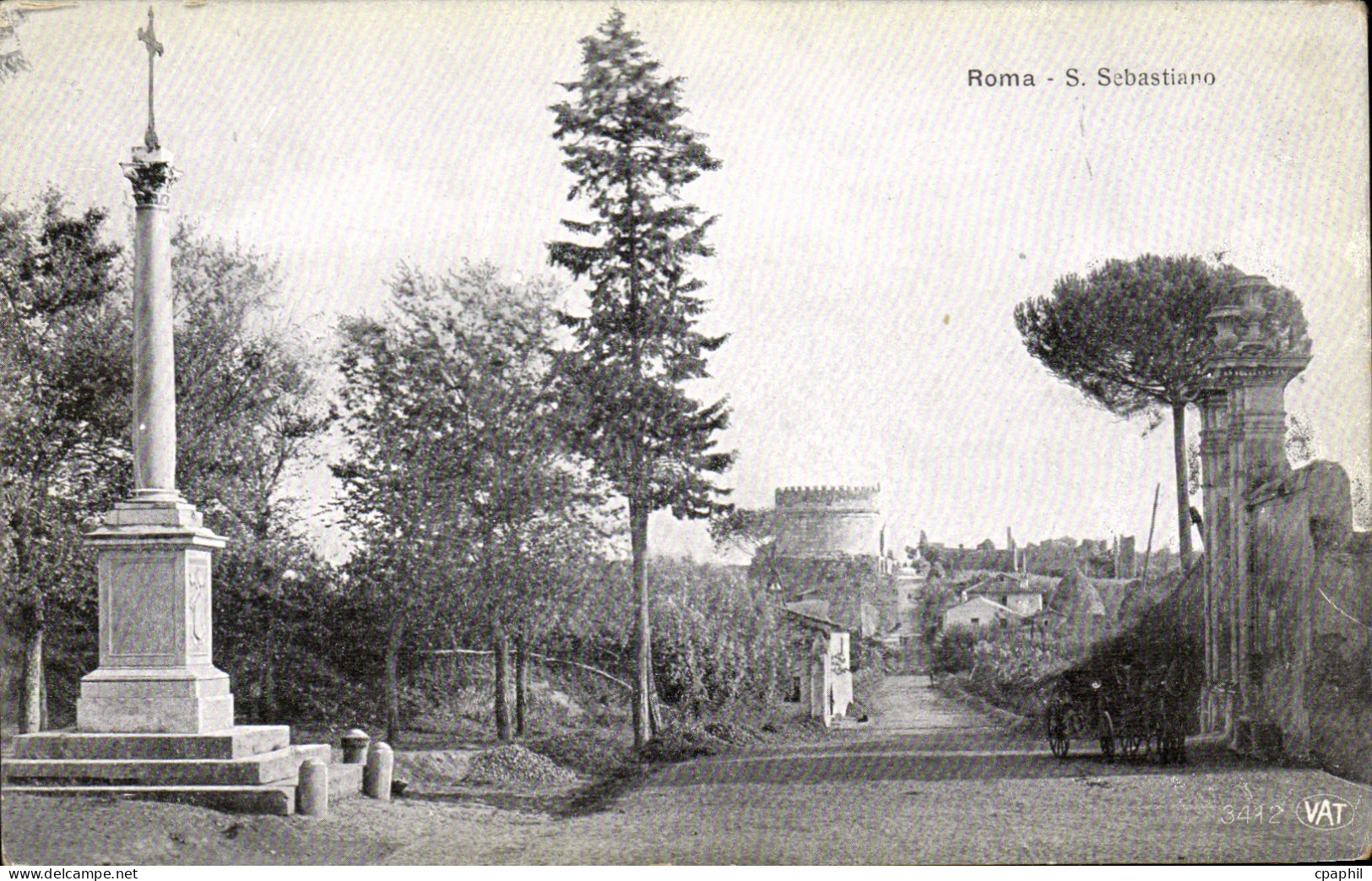 CPA Italie Italie Roma S Sebastiano