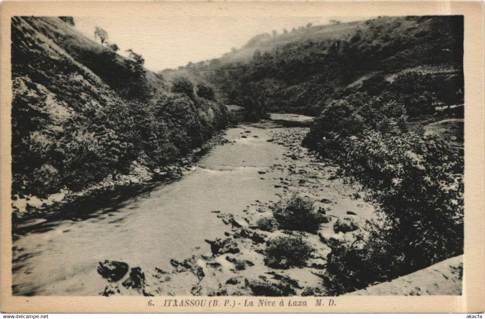 CPA ITXASSOU La Nive a Laxa (1163524)