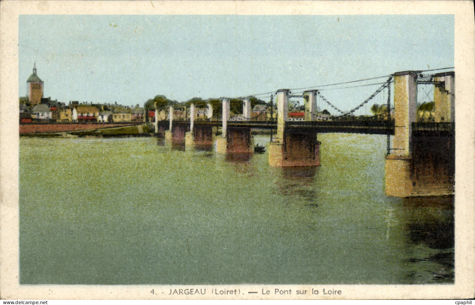 CPA Jargeau Le Pont Sur la Loire