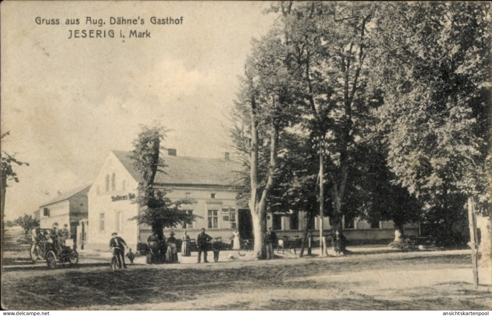 CPA Jeserig Groß Kreutz an der Havel, Gasthof Aug. Dähne