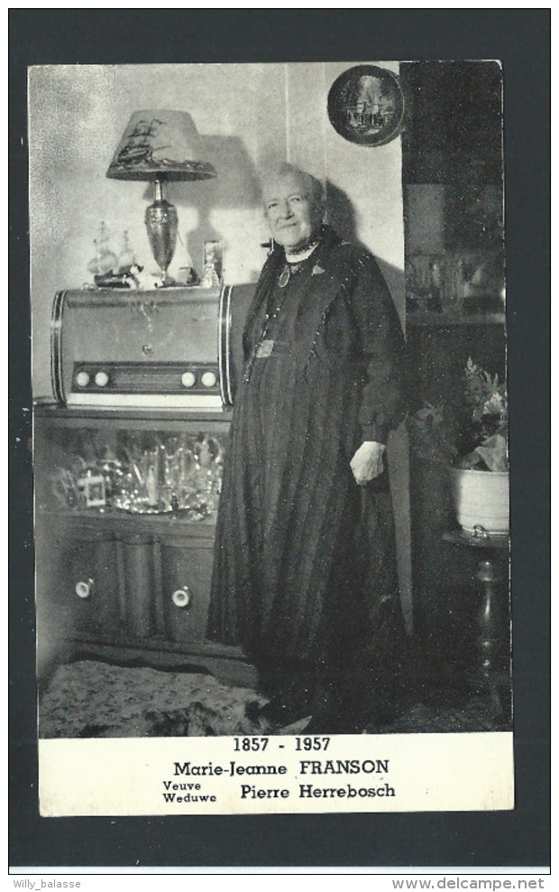 CPA - JETTE - Marie Jeanne FRANSON  - Centenaire 1857 - 1957 //