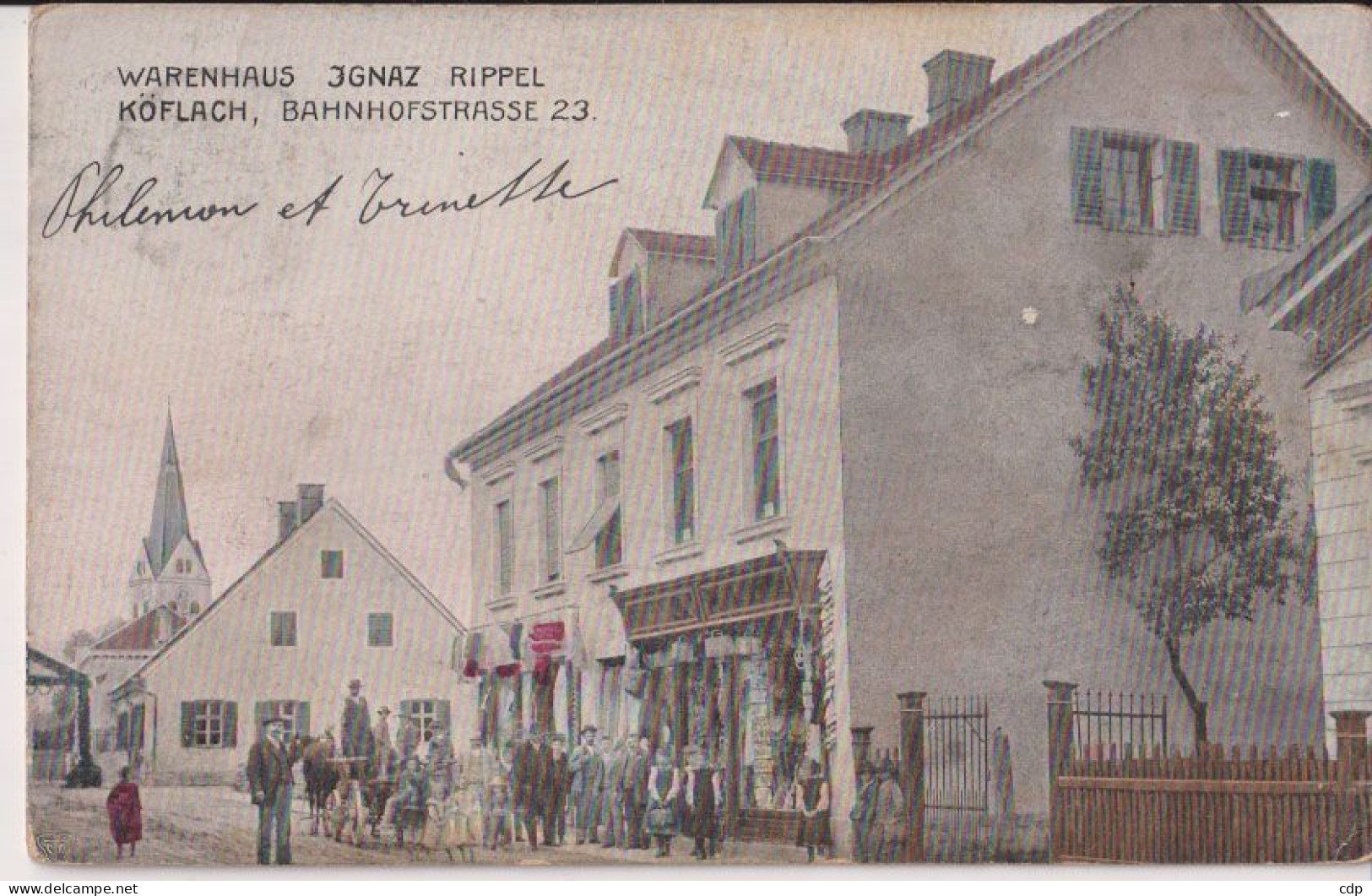 cpa JGNAZ   warenhaus    1907