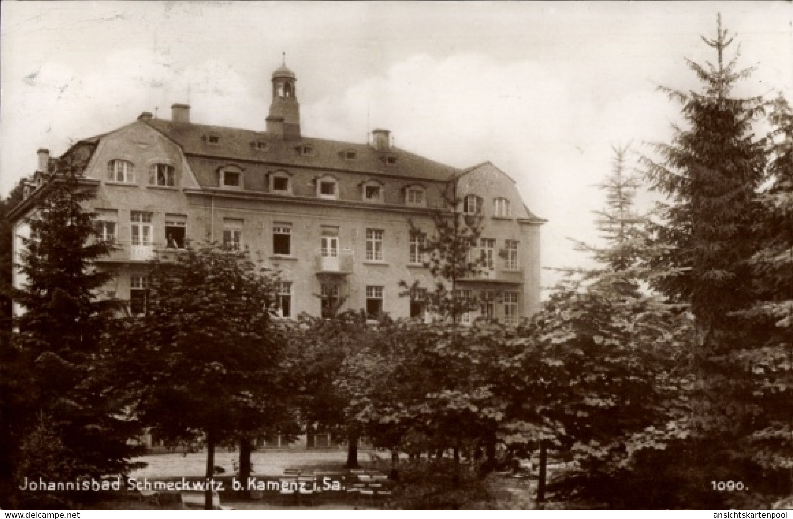 CPA Johannisbad Schmeckwitz Räckelwitz Oberlausitz, Moor-Eisenschwefelbad, Dr. N. Rachel
