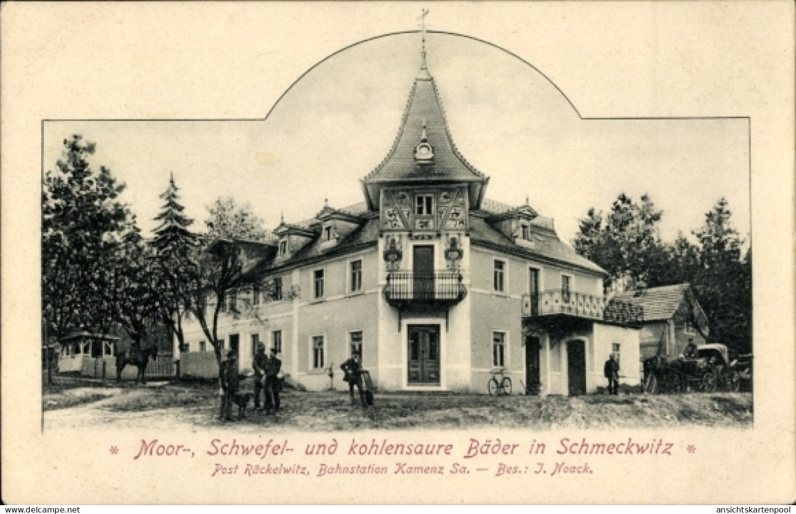 CPA Johannisbad Schmeckwitz Räckelwitz Oberlausitz, Moor-, Schwefel- und kohlensaure Bäder