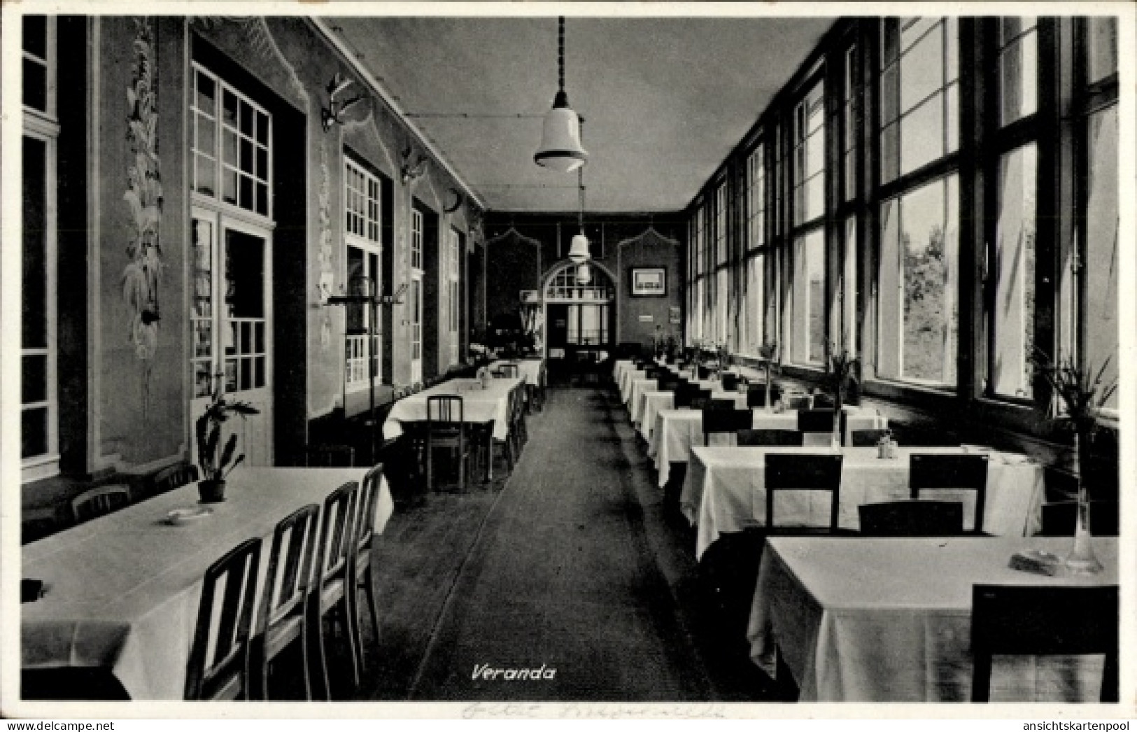 CPA Johannisbad Schmeckwitz Räckelwitz Oberlausitz, Veranda, Dr. Nikolaus Rachel