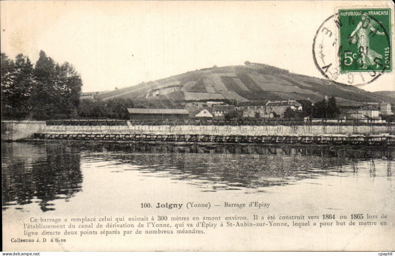 CPA Joigny Barrage d'Epizy
