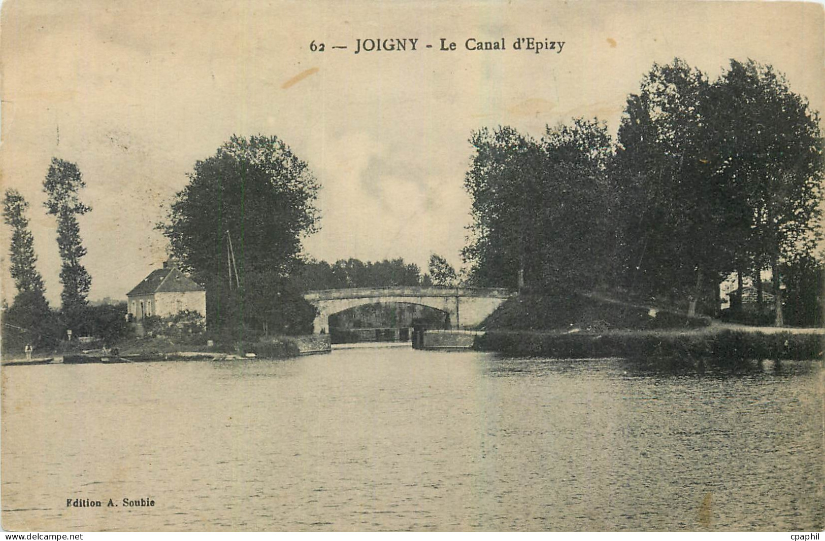 CPA Joigny Le Canal d'Epizy
