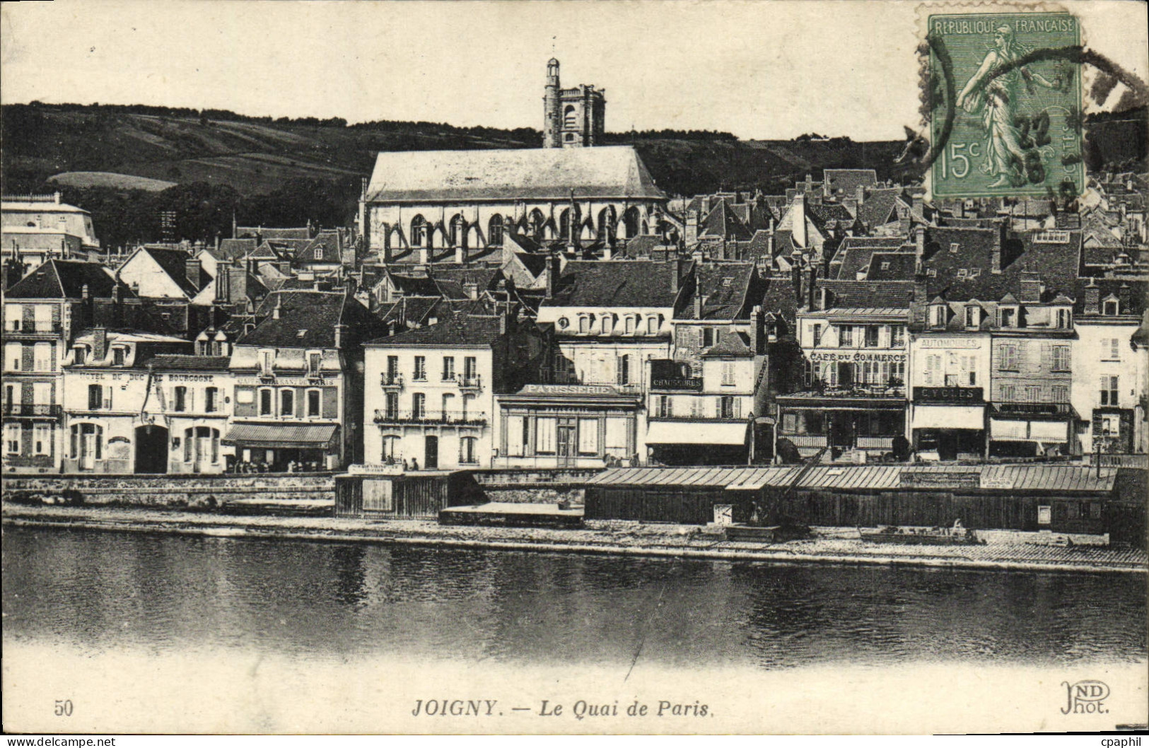 CPA Joigny Le Quai De Paris