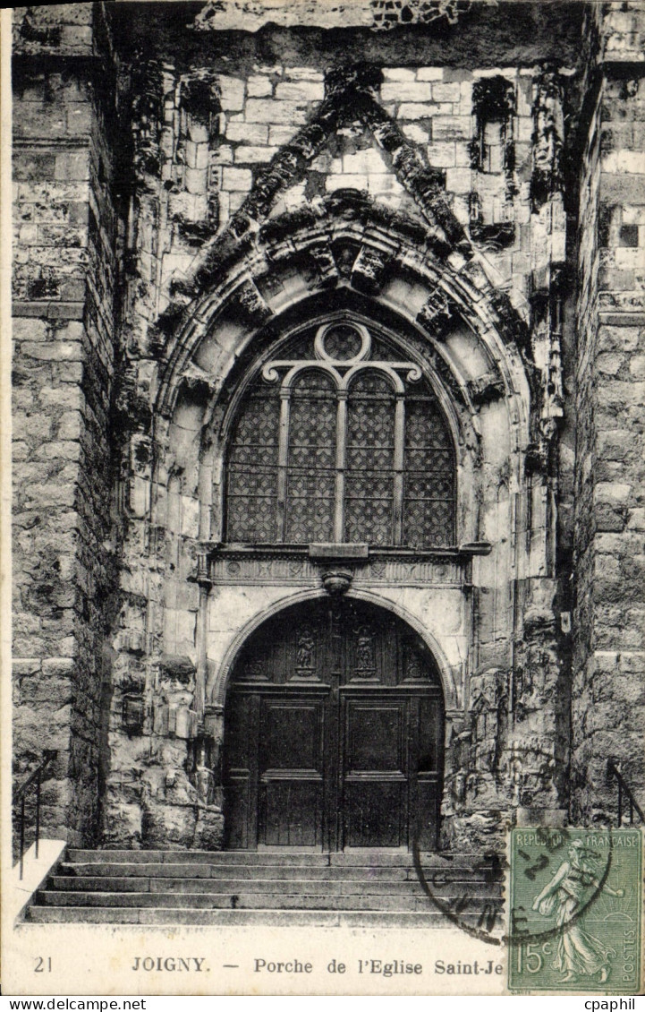 CPA Joigny Porche De I'Eglise