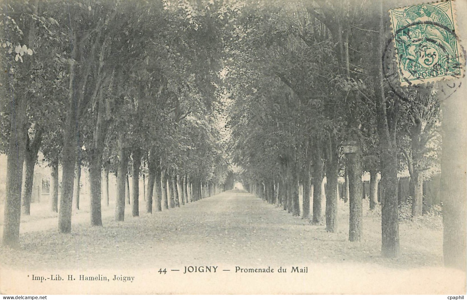 CPA Joigny Promenade du Mail