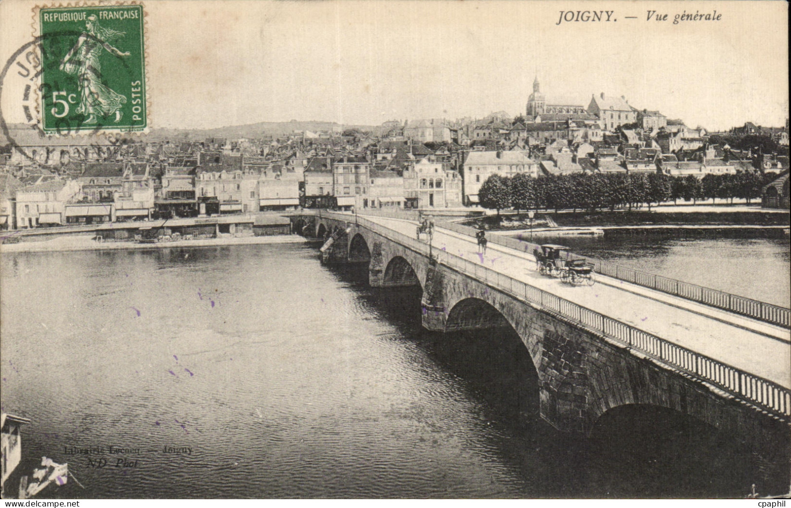 CPA Joigny vue generale