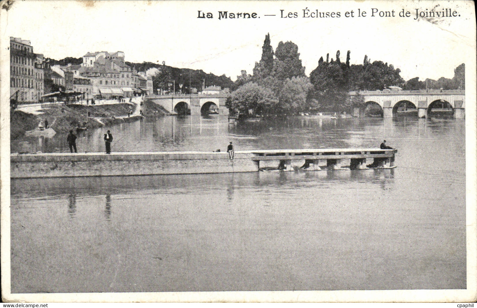 CPA Joinville La Marne Les Ecluses et le Pont de Joinville