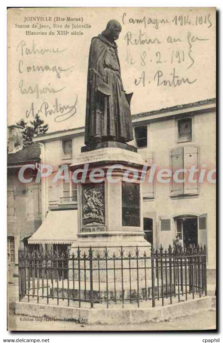 CPA Joinville Statue De Jean