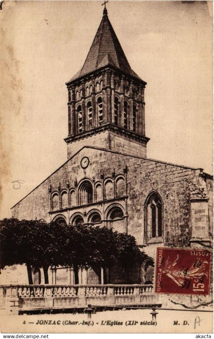 CPA JONZAC L'Église (666639)