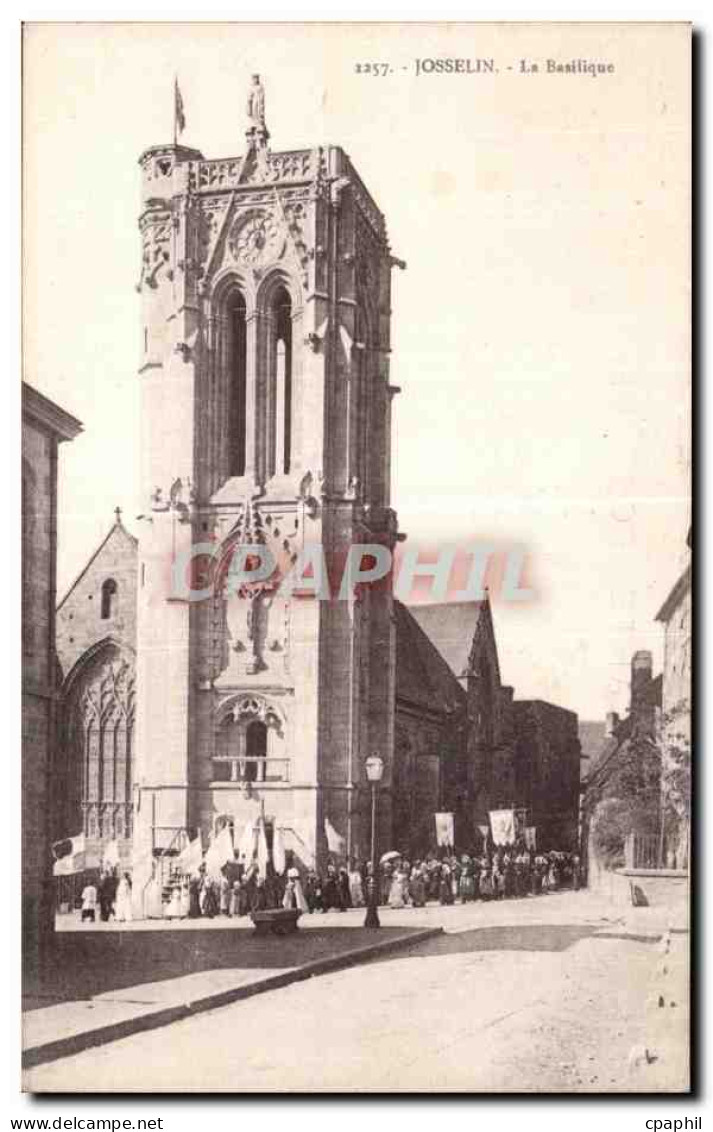 CPA Josselin La Basilique