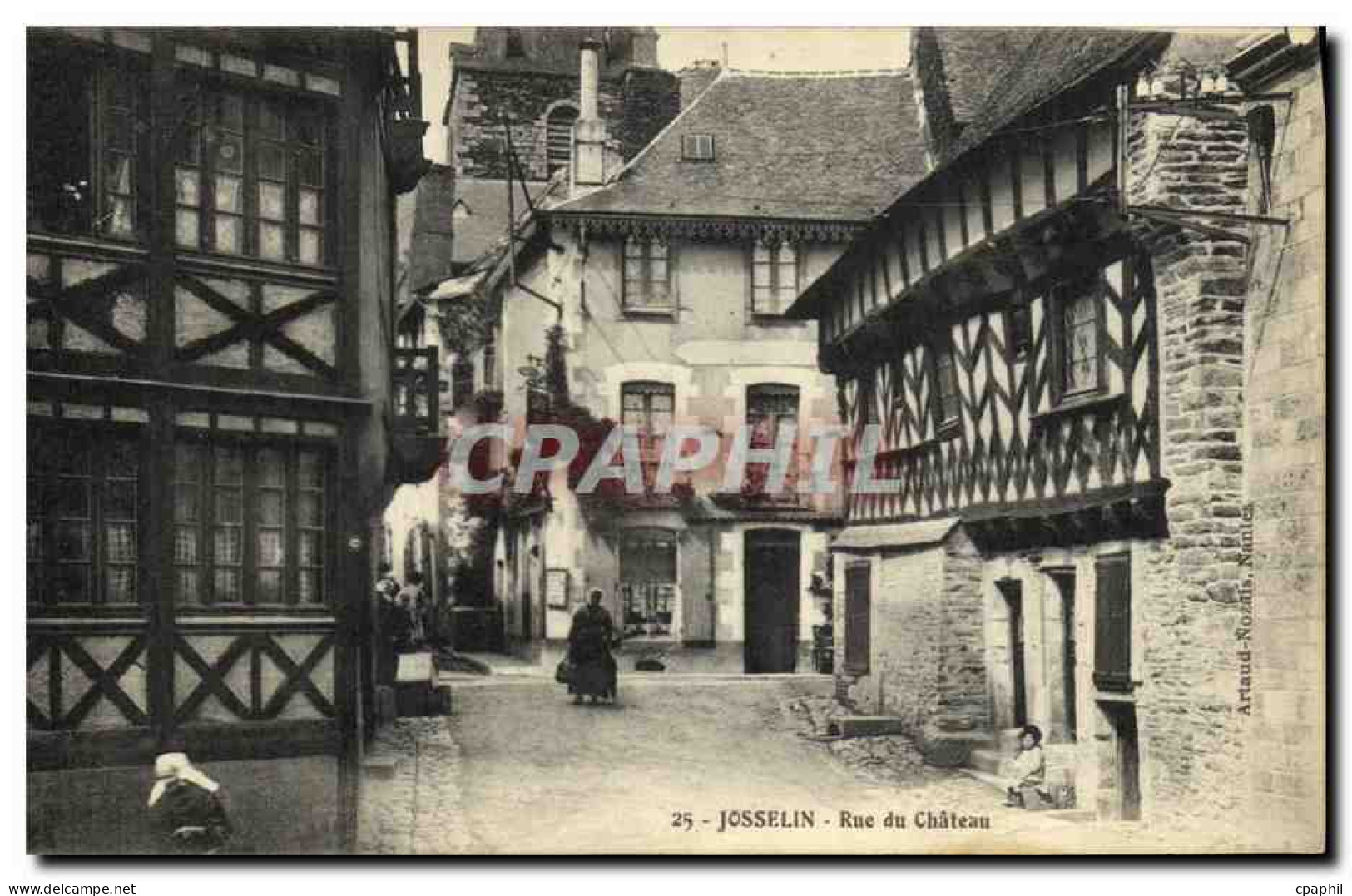 CPA Josselin Rue du Chateau