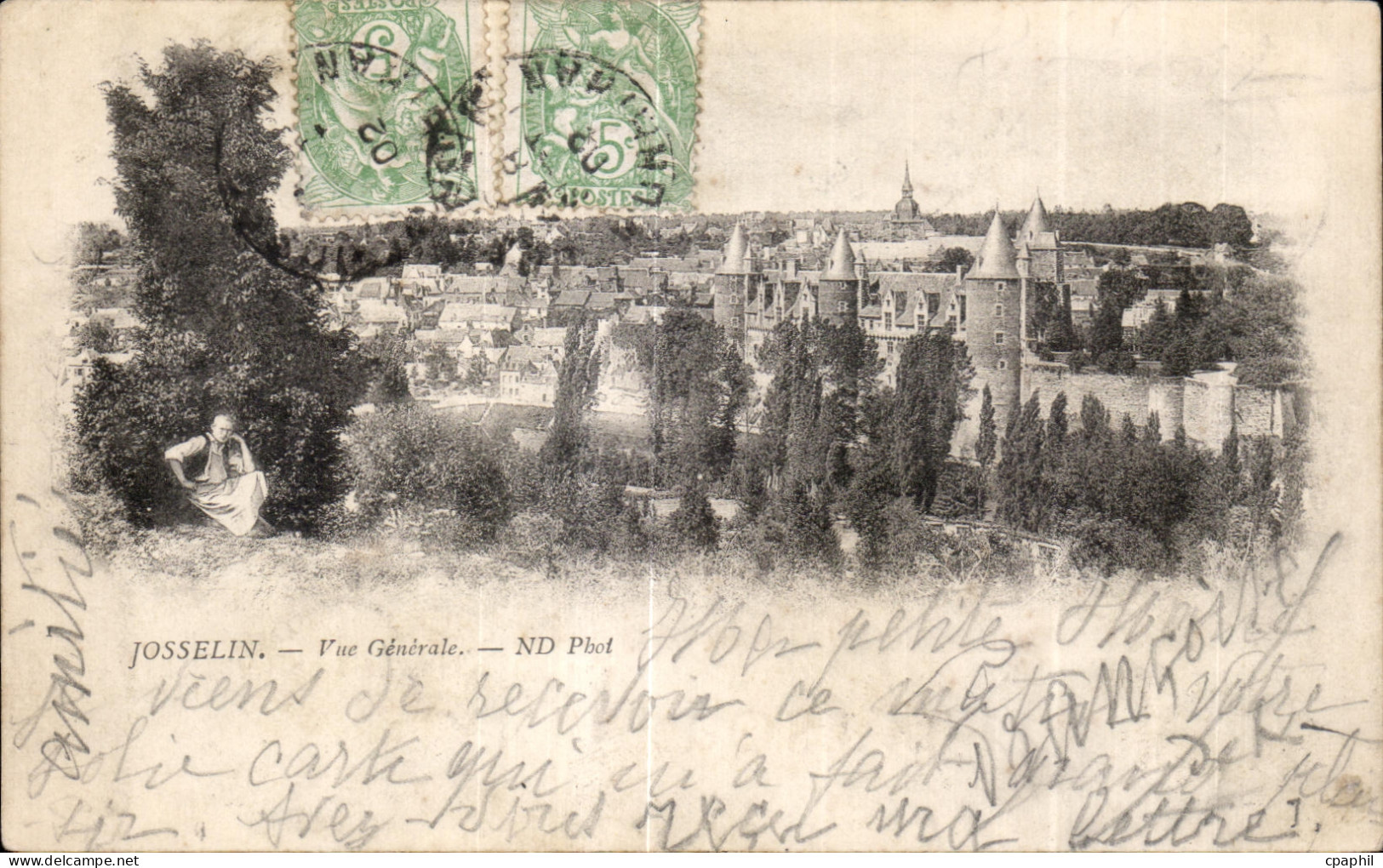 CPA Josselin Vue Generale