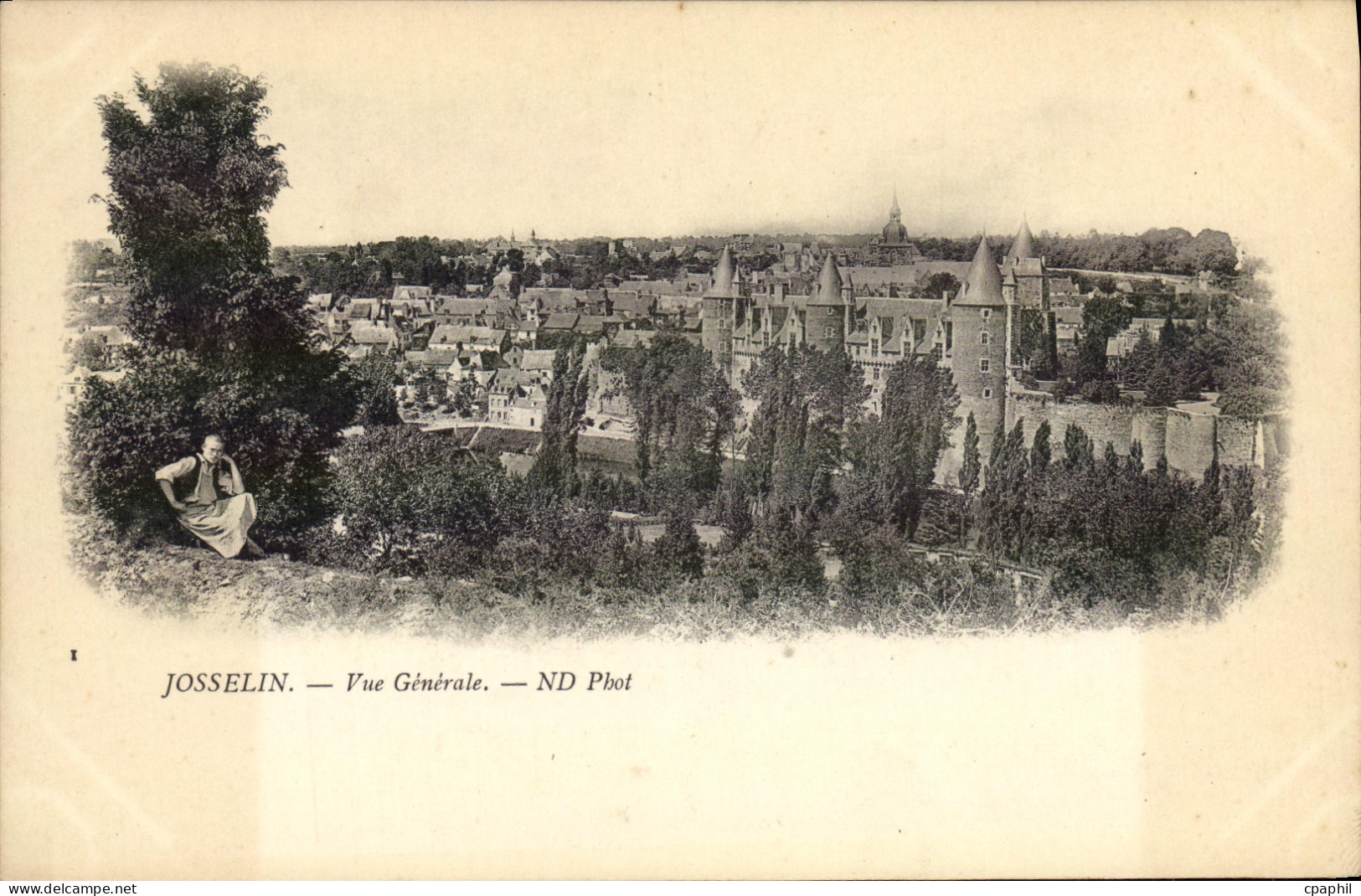 CPA Josselin Vue Generale