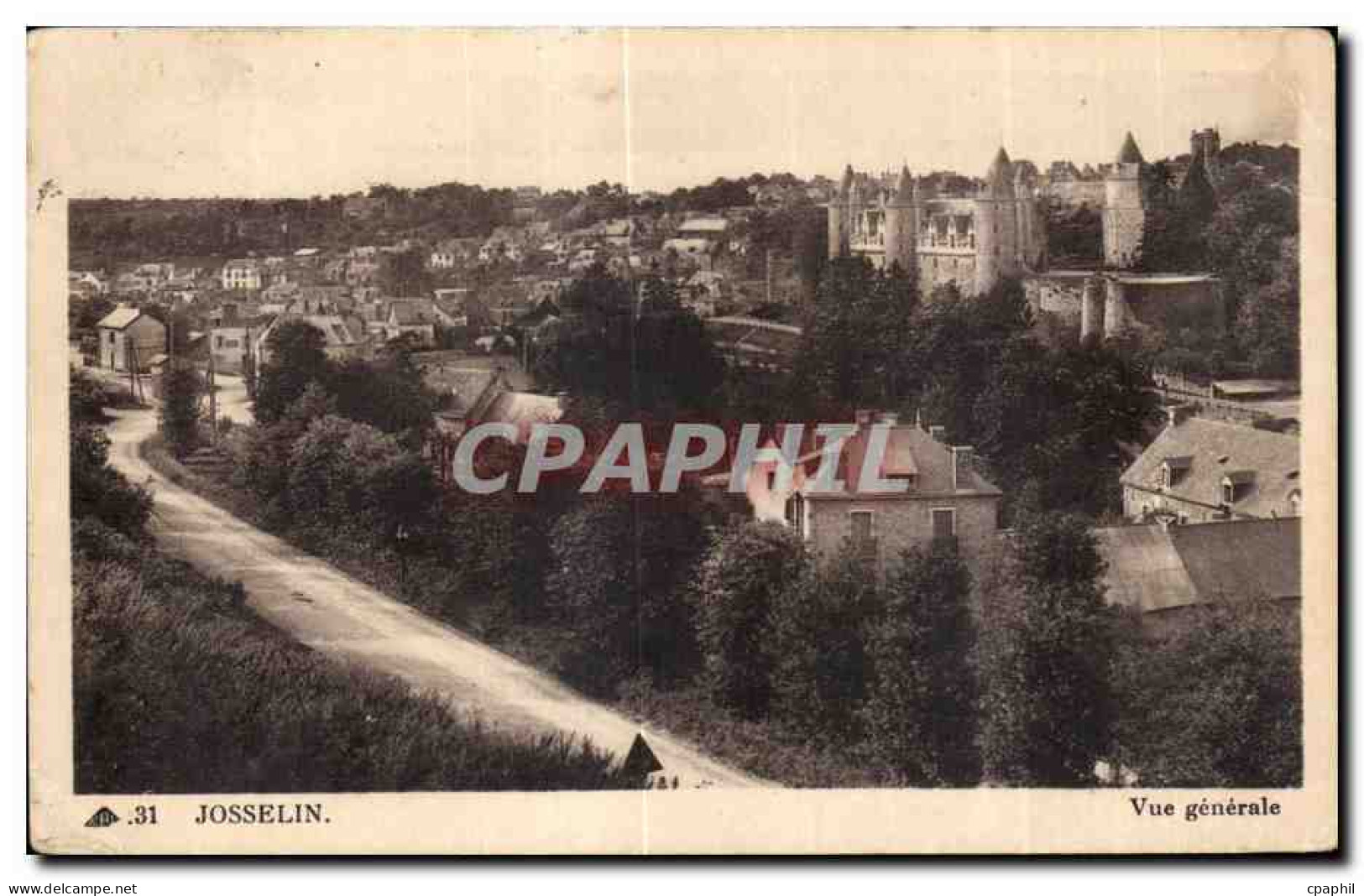 CPA Josselin Vue generale