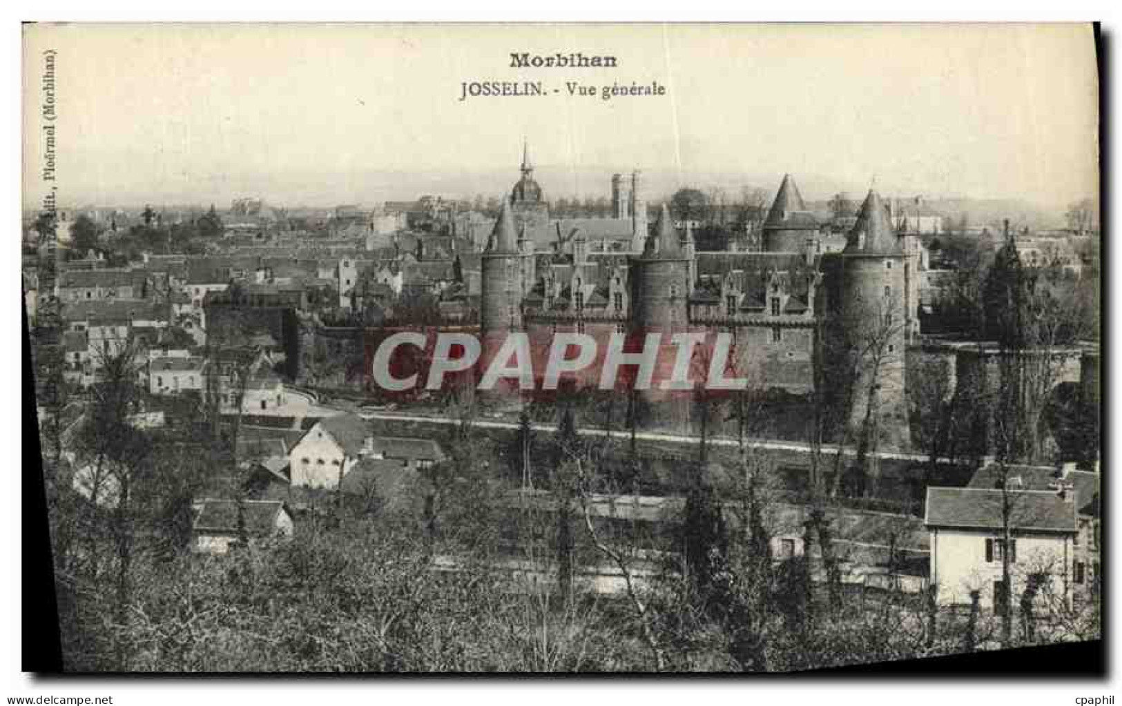 CPA Josselin Vue Generale