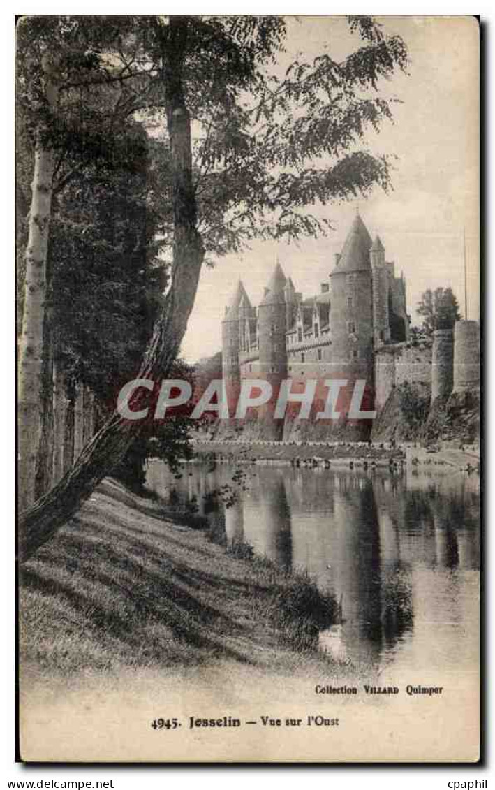CPA Josselin Vue sur I Oust Chateau