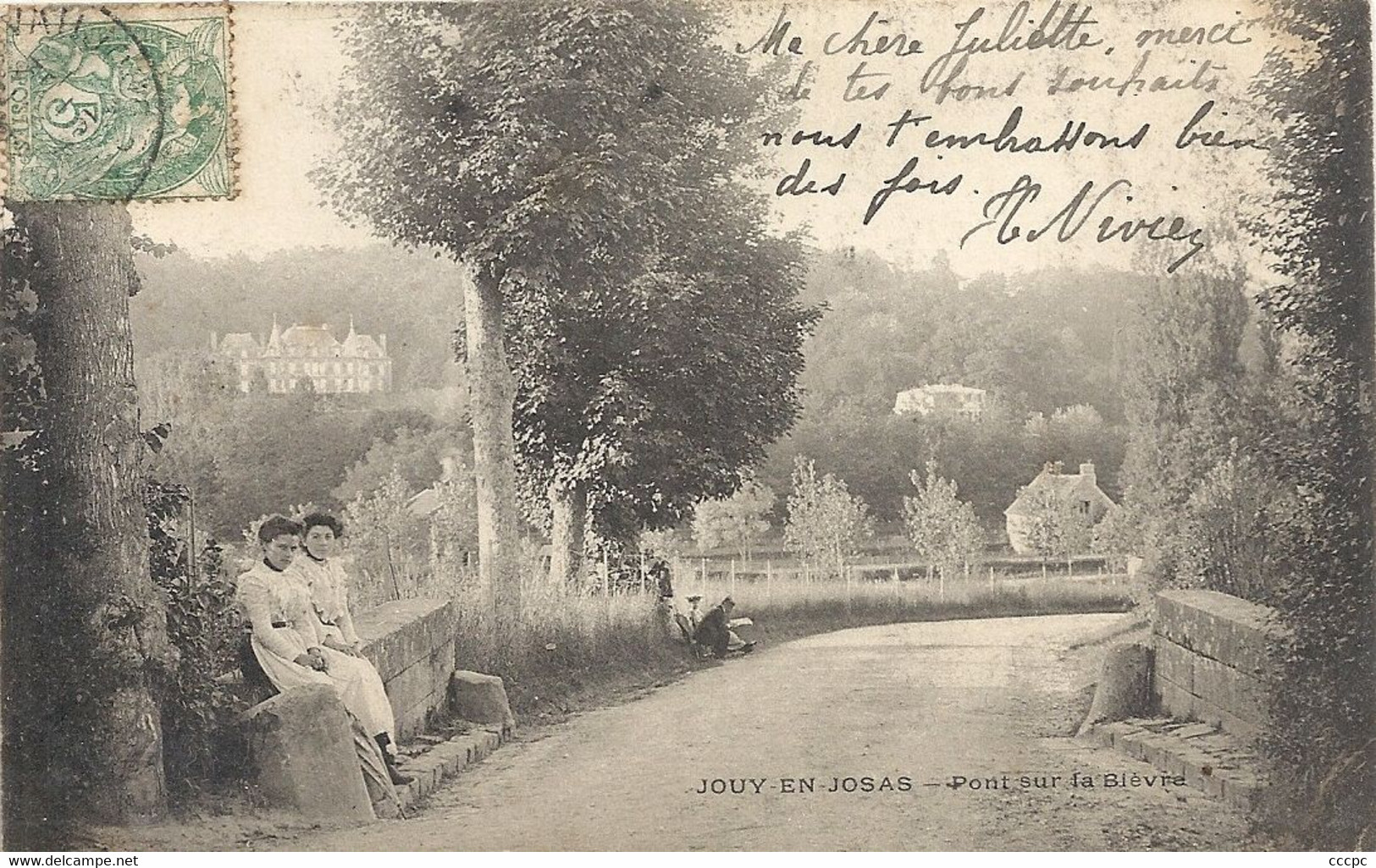 CPA Jouy-en-Josas Pont sur la Bièvre