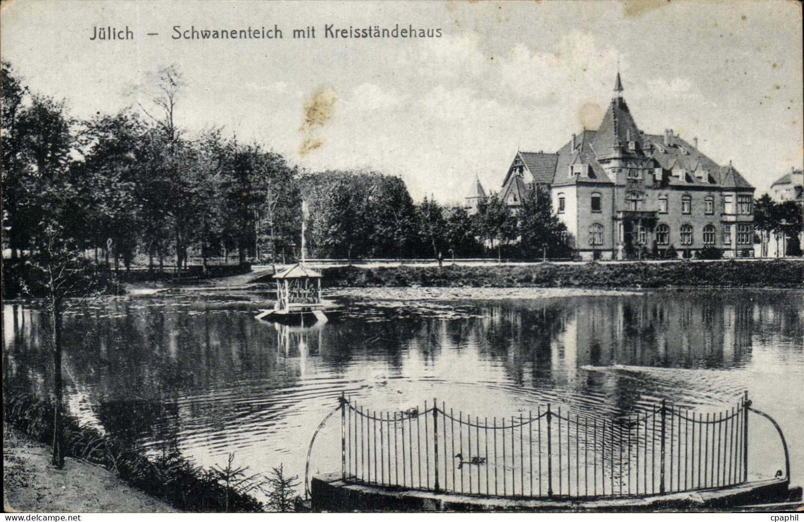 CPA Julich Schwanenteich mit Kreisstandehaus