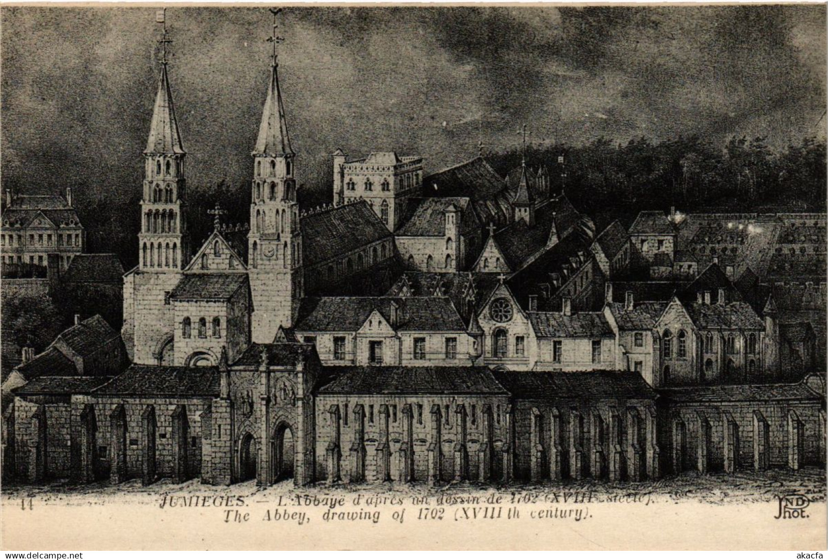 CPA JUMIEGES-L'Abbaye d'apres (269756)