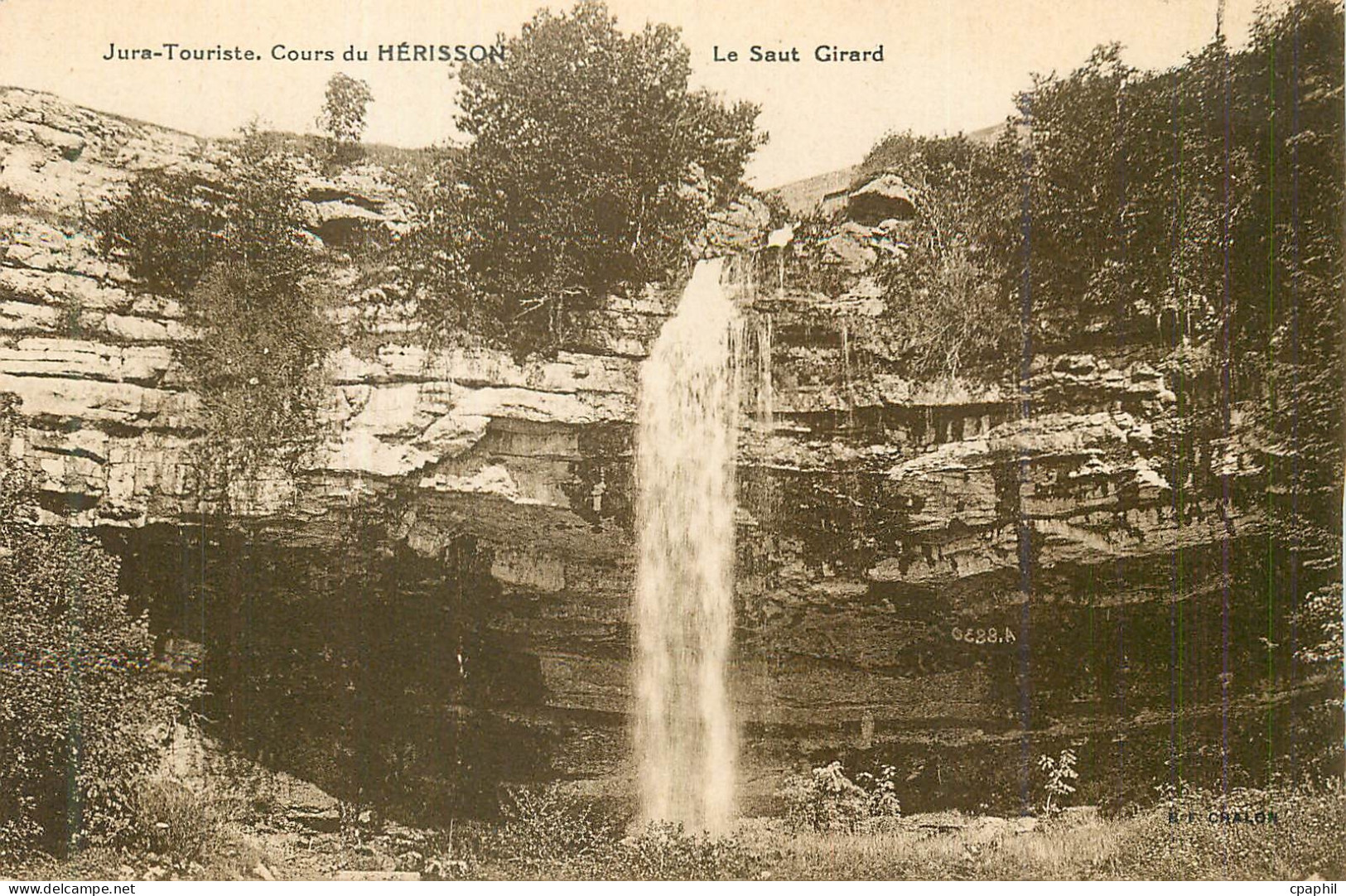 CPA Jura-Touriste Cours du Herisson Le Saut Girard