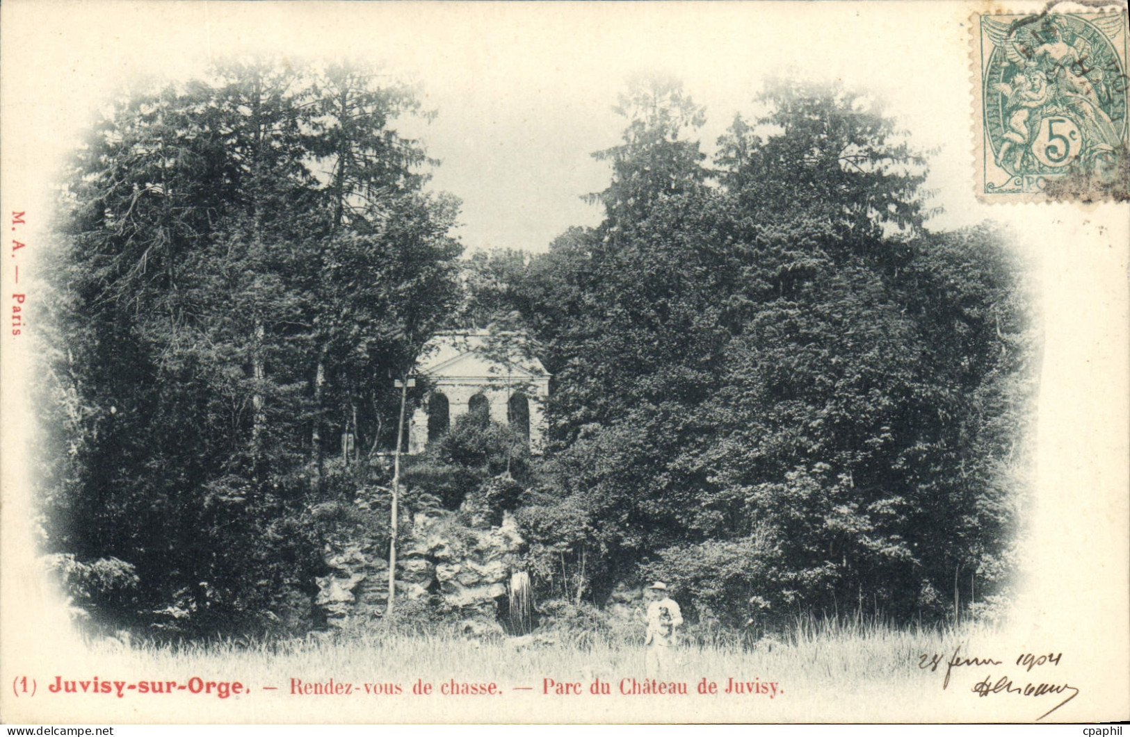CPA Juvisy sur Orge Rendez vous de chasse Parc du Chateau de Juvisy