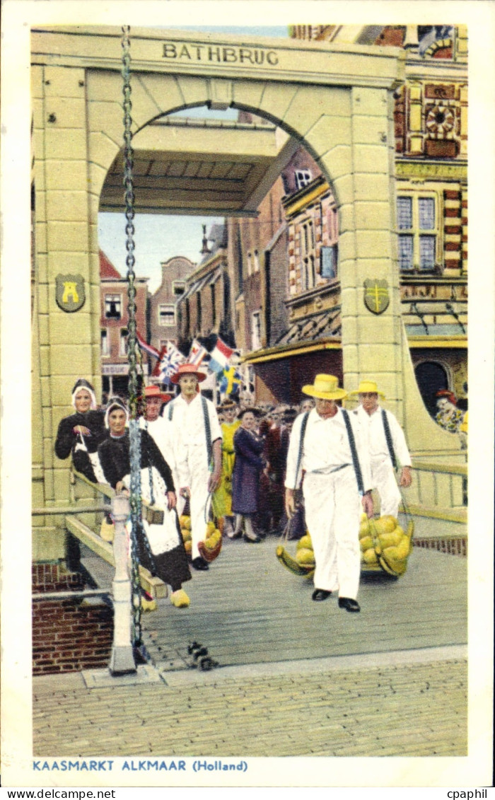 CPA Kaasmarkt Alkmaar Folklore