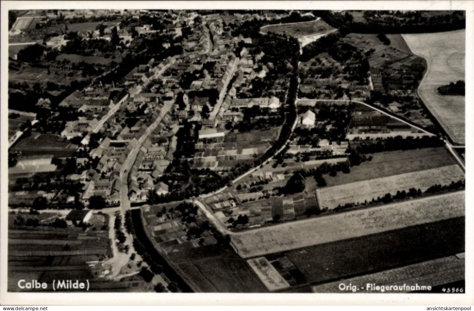 CPA Kalbe Milde in der Altmark, Fliegeraufnahme