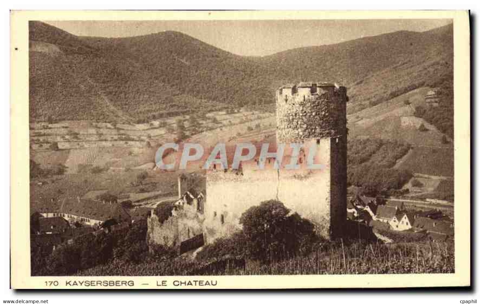 CPA Kaysersberg le chateau