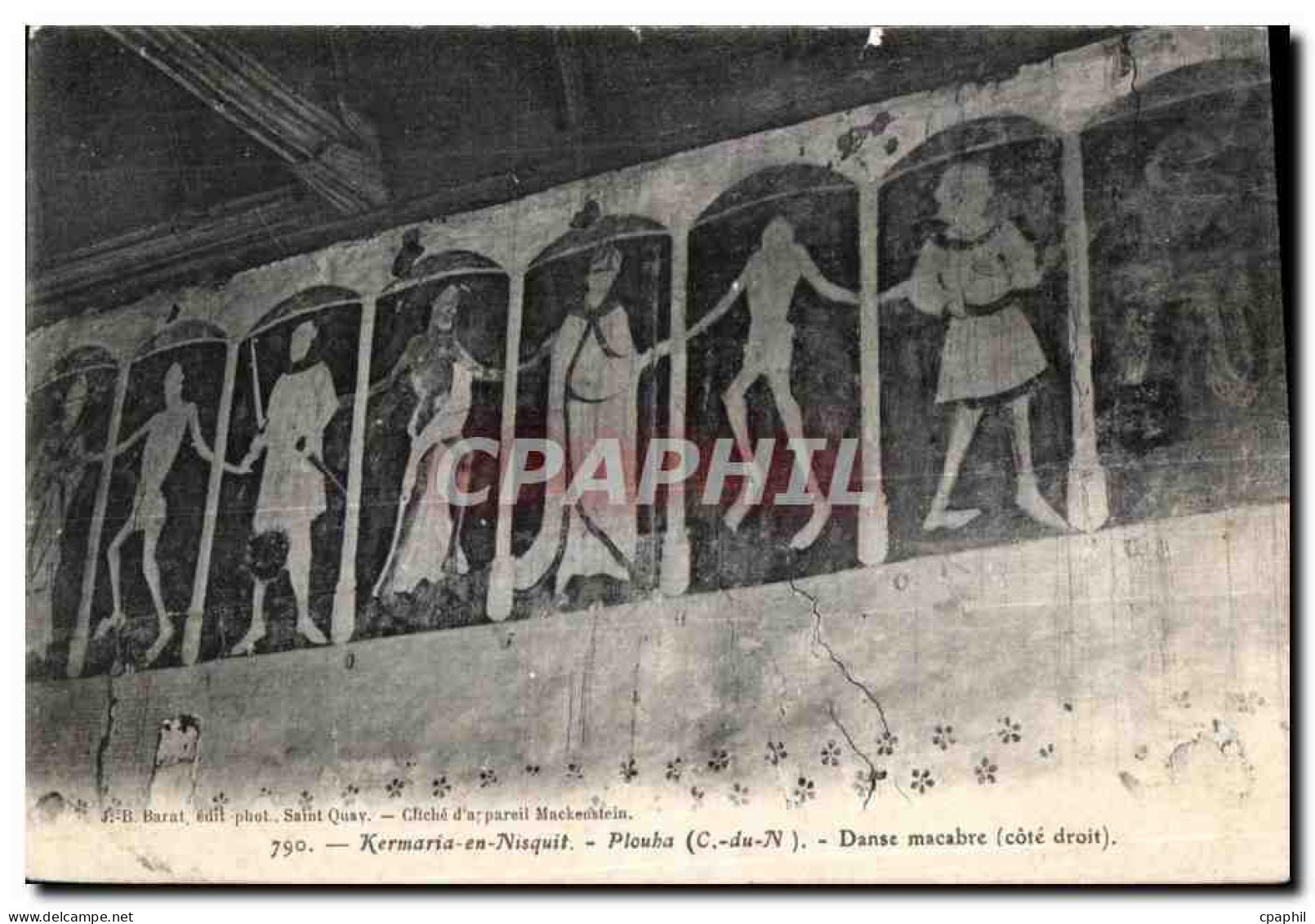 CPA Kermaria en Nisquit Plouha Danse macabre