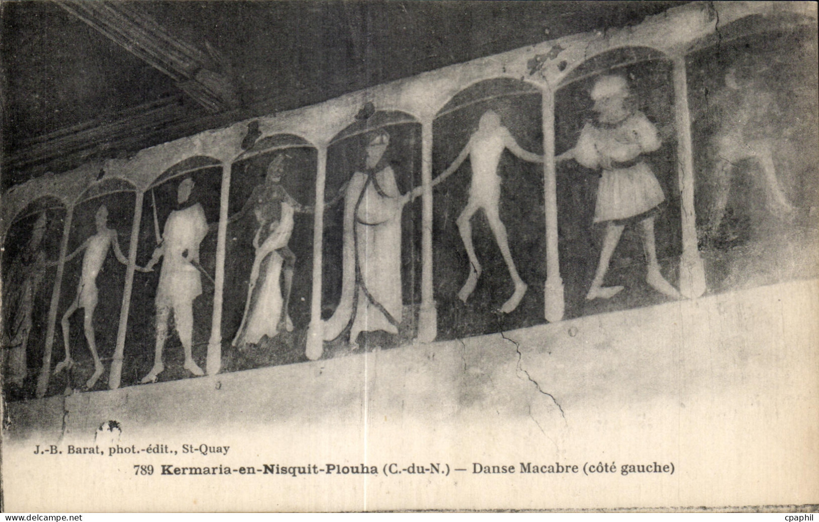 CPA Kermaria en Nisquit Plouha Danse Macabre