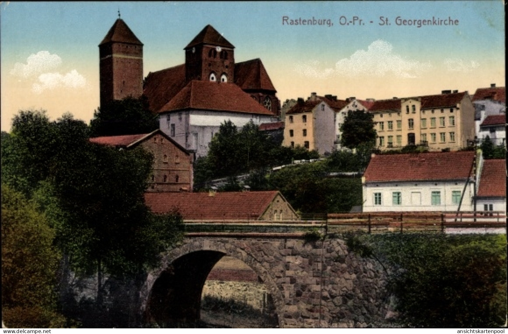 CPA Kętrzyn Rastenburg Ostpreußen, St. Georgenkirche