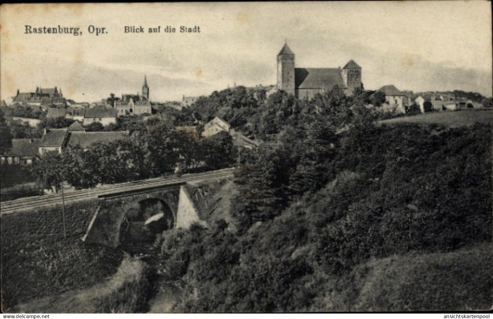 CPA Kętrzyn Rastenburg Ostpreußen, Stadtansicht