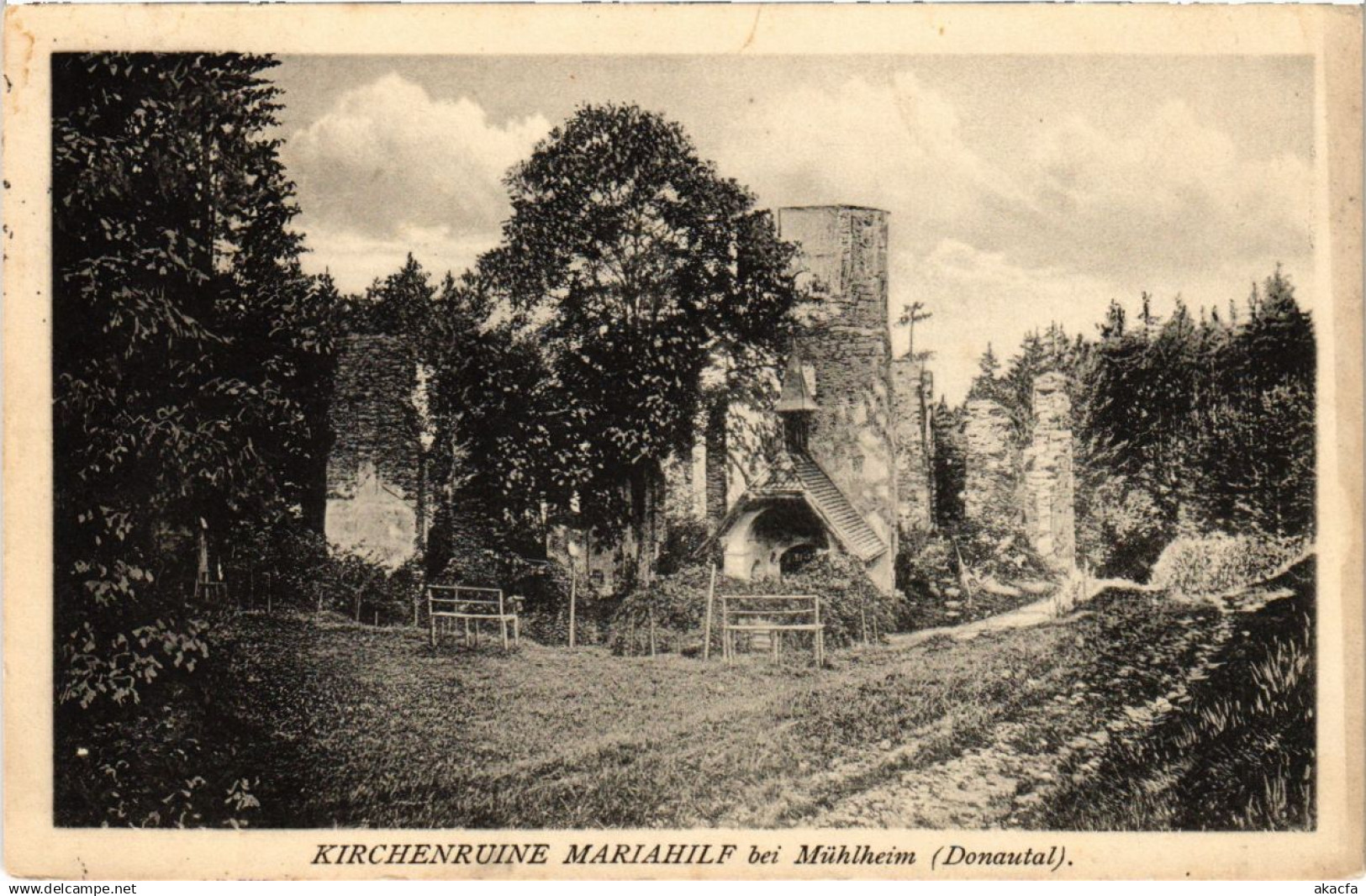 CPA Kirchenruine Mariahilf bei Muhlheim (922716)