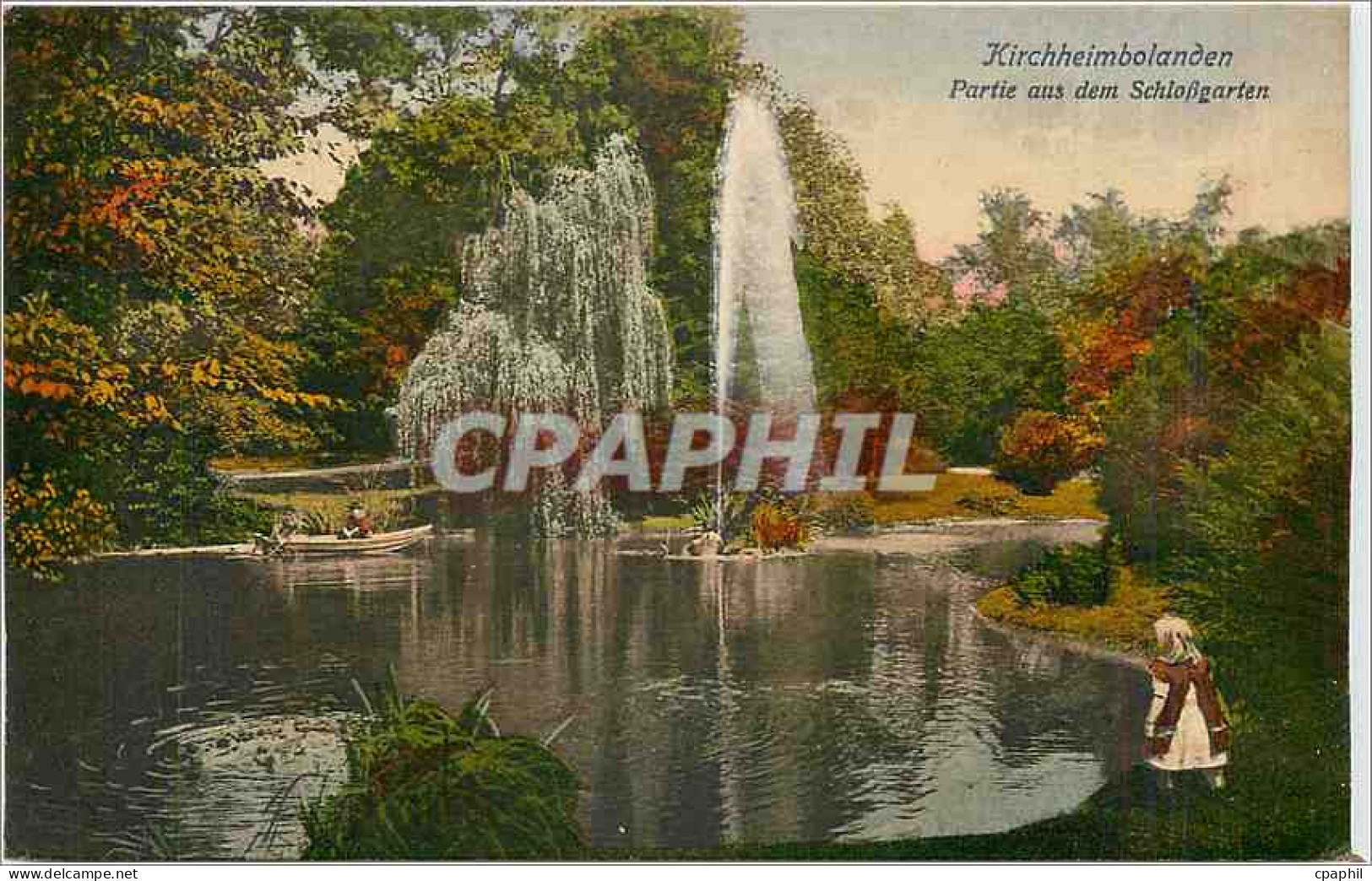 CPA Kirchheimbolanden Partie aus dem Schlossgarten