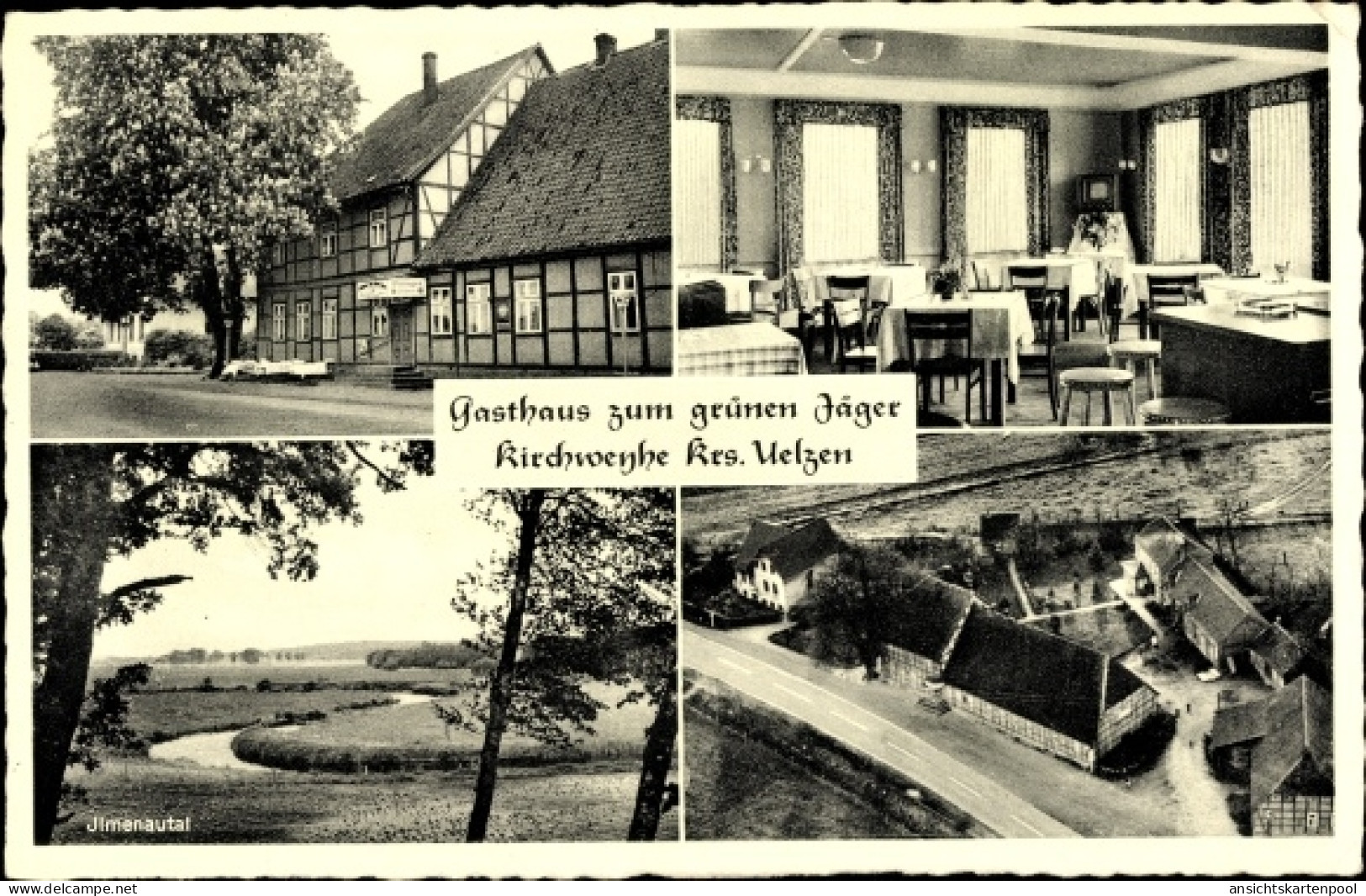 CPA Kirchweyhe Weyhe Niedersachsen, Gasthaus zum grünen Jäger, Ilmenautal