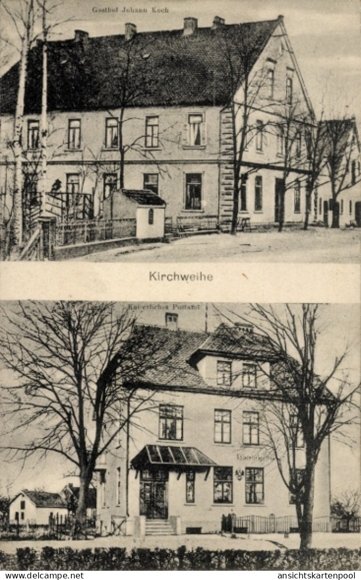 CPA Kirchweyhe Weyhe Niedersachsen, Gasthof Johann Koch, Post