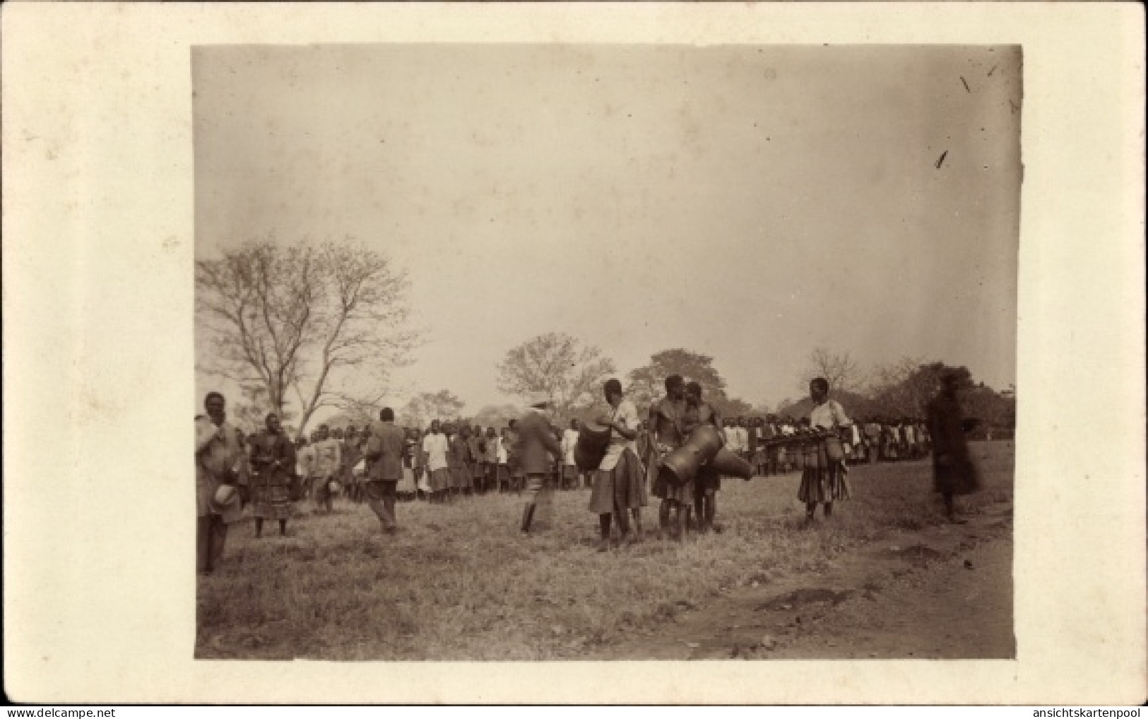 CPA Kitwe Sambia, Menschen mit Musikinstrumenten