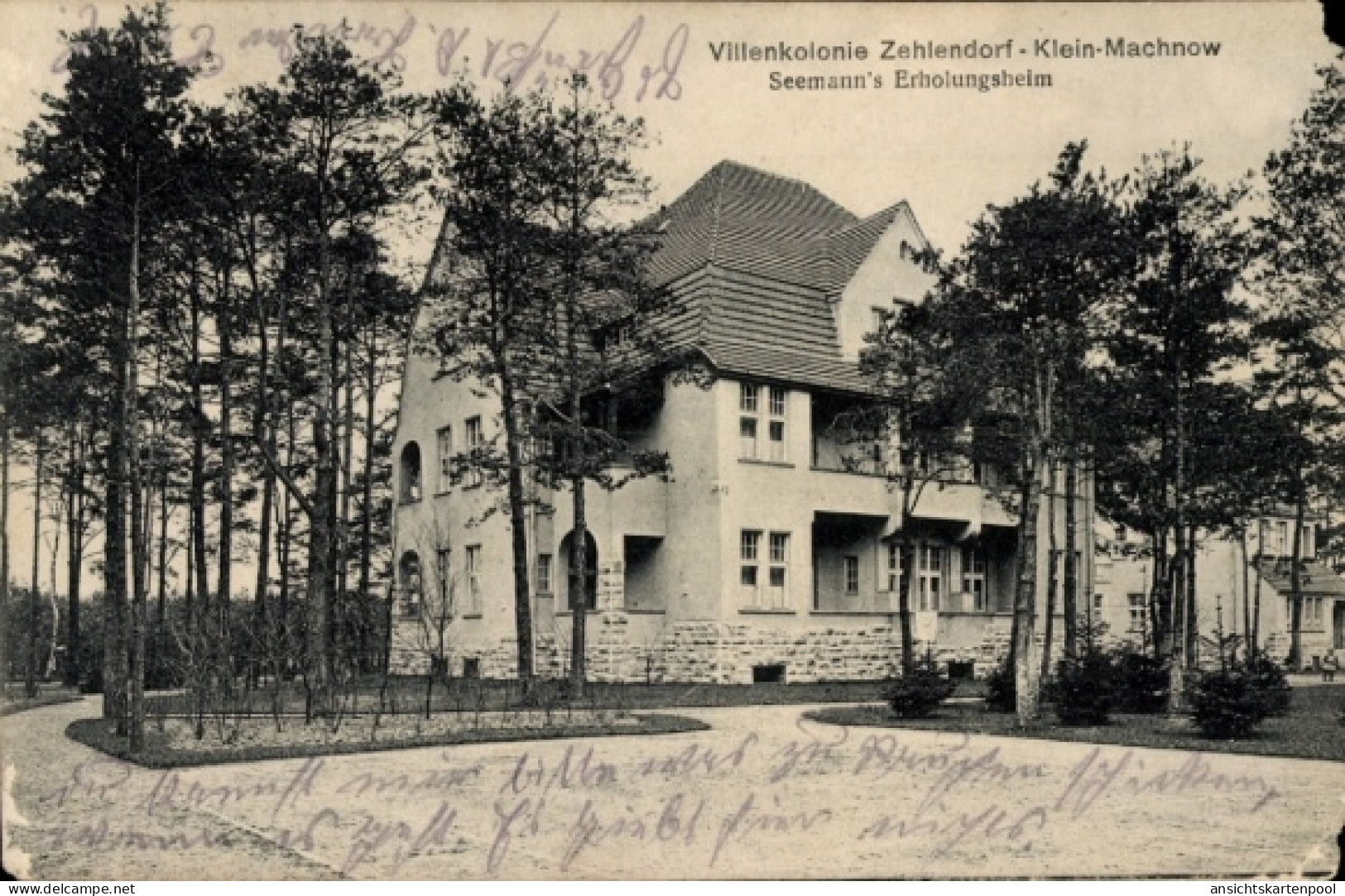 CPA Kleinmachnow in Brandenburg, Villenkolonie Berlin Zehlendorf, Seemannserholungsheim